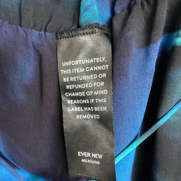 Ever New Tamara Abstract Print Long Sleeve Asymmetric Minidress, size 6 - Picture 12 of 14